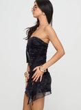 Tineit Donelli Mini Dress Black Tapestry