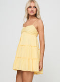 Tineit Knotti Mini Dress Yellow