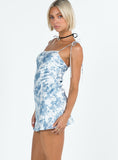 Tineit Posito Mini Dress Blue / White