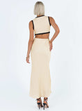 Tineit Keila Lace Trim Maxi Dress Cream / Black