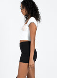 Tineit-Karley Low Waist Mini Skirt Black