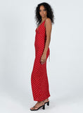 Tineit Nellie Maxi Dress Red Polka Dot