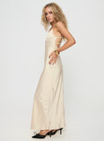 Tineit Ravia Maxi Dress Champagne