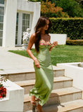 Tineit Kenzie Maxi Dress Green