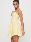 Tineit Xantha Mini Dress Yellow