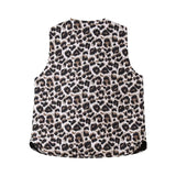 cold weather outfits Tineit 2024 Spring Summer Casual Leopard Women Vests Fashion Streetwear Lace-up V Neck Open Stitch Chic Short Vests