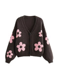 Tineit Azayla Floral Knit Cardigan