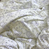 Tineit Cute Rabbit Duvet Cover Set with Flat Sheet Pillowcase Ins Style No Filler Boys Girls Queen Full Size Home Decor Bedding Linens