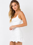 Tineit Kiribati Mini Dress White