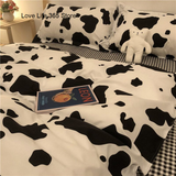 Tineit Chinese Cute Panda Bedding Set Cartooon Bamboo Pattern Quilt Cover Sheets Full Size For Kids Adults Home Textile Soft Polyester