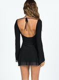 Tineit Lukea Long Sleeve Mini Dress Black