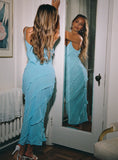 Tineit Lars Maxi Dress Turquoise