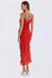 Tineit Lars Maxi Dress Red