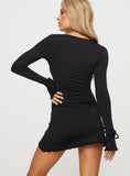 Tineit Dalzine Long Sleeve Mini Dress Black