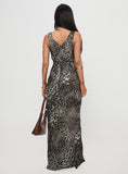 Tineit Nellie Maxi Dress Leopard