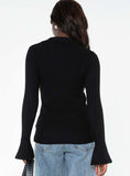 Tineit-Anneke Collared Cardigan Black