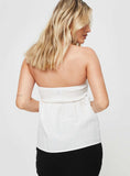 Tineit-Rhonda Strapless Top White