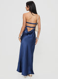 Tineit Faviola Strapless Maxi Dress Blue