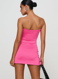 Tineit-Electric Avenue Strapless Mini Dress Pink
