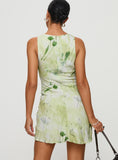 Tineit-Vivre Mini Dress Green Floral