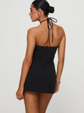 Tineit-Maiyo Halter Mini Dress Black