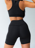 Tineit Conquer Activewear Shorts Black 2024 New Pant