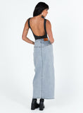 Tineit-Batkins Maxi Skirt Light Wash Denim