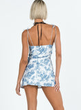 Tineit Posito Mini Dress Blue / White