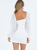 Tineit Joslyn Long Sleeve Mini Dress White