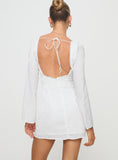 Tineit Lyna Long Sleeve Mini Dress White