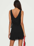 Tineit Varney Frill Mini Dress Black