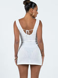 Tineit-Eberose Reversible Mini Dress White