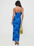 Tineit Hathaway Maxi Dress Blue Floral