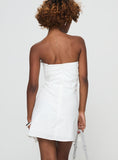 Tineit Bradwell Strapless Mini Dress White