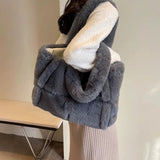 Tineit Arden Faux Fur Plush Bag