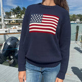 Tineit Mable American Flag Sweater