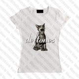 Tineit Aesthetic Short Sleeve T-Shirt Y2k Clothes Gothic Emo Girl Croped Tops Fun Kitten Print Vintage Women Casual Baby Tee Streetwear