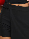 Tineit Hopes Up Wrap Skort Black 2024 New Pant