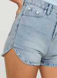 Tineit Richardsons Denim Shorts Light Blue Wash 2024 New Pant