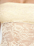 Tineit Zuleta Lace Strapless Top Cream