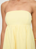 Tineit Osment Strapless Mini Dress Lemon