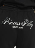 Tineit Princess Polly Track Shorts Cursive Text Black Sand 2024 New Pant