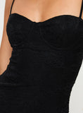 Tineit Rubyn Lace Mini Dress Black
