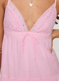 Tineit Nicoletta Mini Dress Light Pink