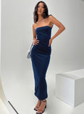 Tineit Samper Strapless Maxi Dress Navy