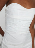 Tineit Bradwell Strapless Mini Dress White