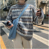 Tineit 2024 Fall Fashion Cozy Jacquard Knit Sweater