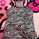 Tineit Woman Y2K Zebra-stripe Printing emo Aesthetic Halter tops Sling Streetwear Harajuku Punk Vintage Pant Chic Goth 90s Rock Singlet