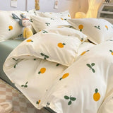 Tineit Checkerboard Bedding Set No Comforter Quilt Duvet Cover Pillowcase Flat Sheet Single Queen Size Polyester Bedclothes