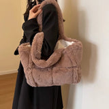 Tineit Arden Faux Fur Plush Bag